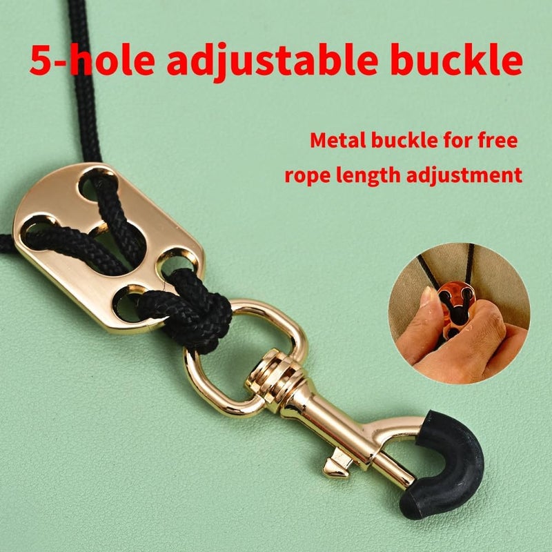 Dowite Adjustable Saxophone Neck Strap - Premium Leather for Comfortable Alto/Tenor Sax Play - Image 2